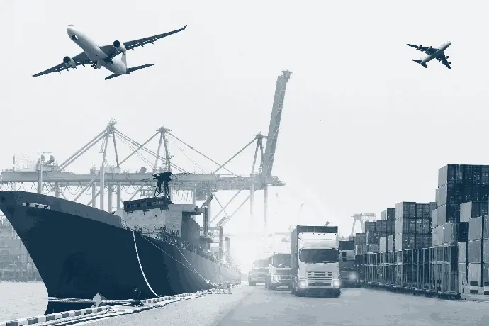 eutronix transport & logistics hardware eutronix transport & logistics hardware solution shown via cargo ship, truck and airplane